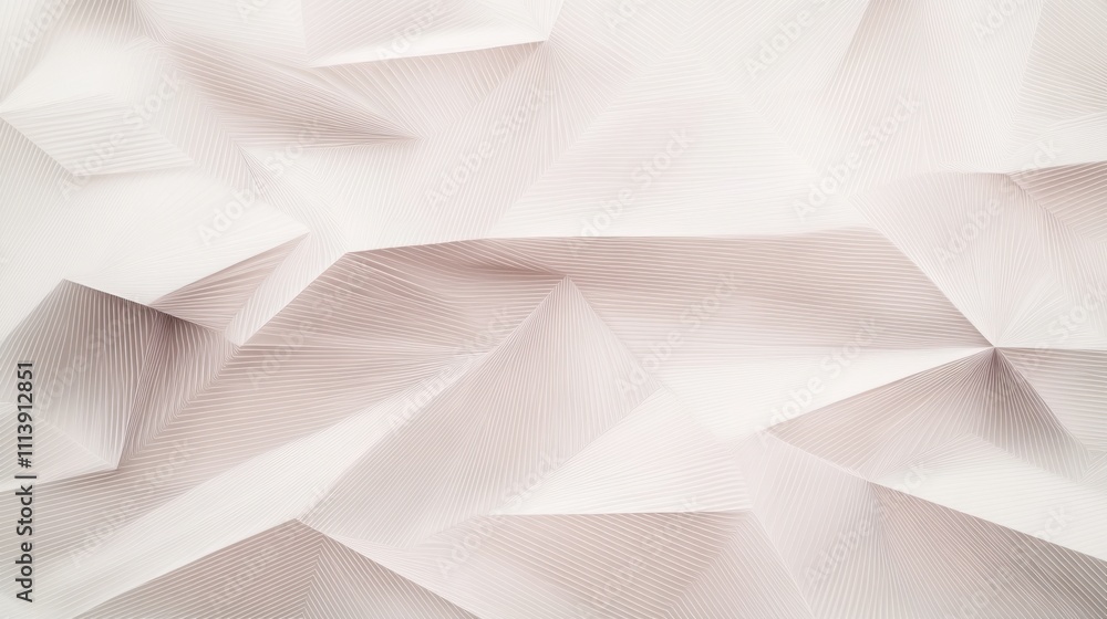 Poster abstract white geometric pattern with linear texture