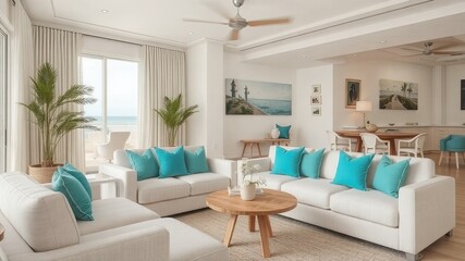 modern living room with sofa