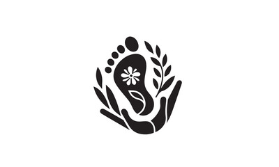 foot care logo, foot care therapy, foot spa logo, footcare clinic logo, podiatry Reflexology logo design