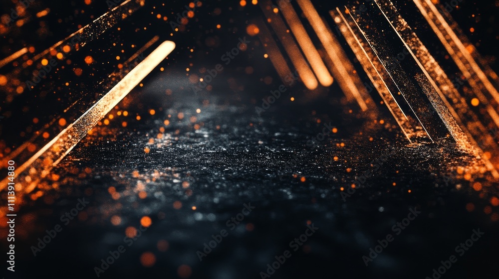 Aufkleber modern abstract high-speed movement. dynamic motion light and fast arrows moving on dark background.