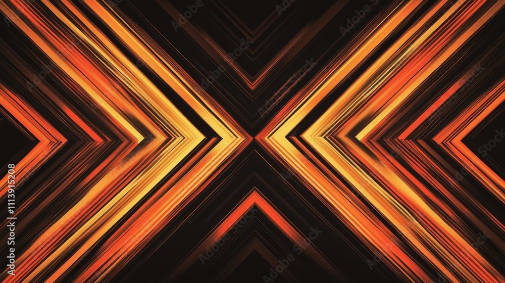 Aufkleber modern abstract high-speed movement. dynamic motion light and fast arrows moving on dark background.