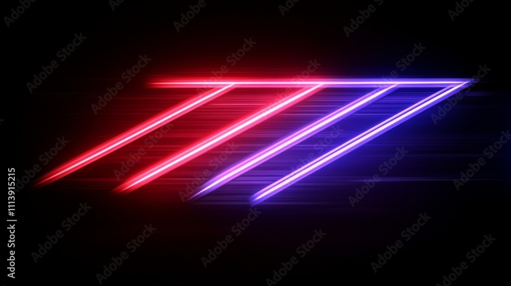 Aufkleber modern abstract high-speed movement. dynamic motion light and fast arrows moving on dark background.