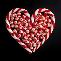 Heart Shaped Candy Canes