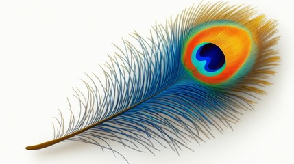 Peacock Feather Close-Up