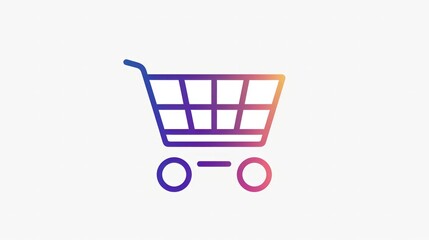 Icon of a shopping cart, indicating online shopping or e-commerce.