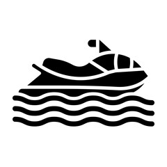Jet Ski glyph icon