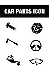 Auto service, car repair icon set. Car service and garage - stock vector EPS 10
