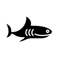 Reef Shark glyph icon