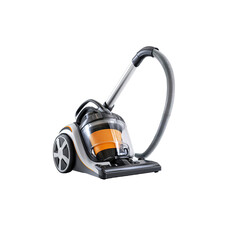 Modern Orange and Grey Cylinder Vacuum Cleaner