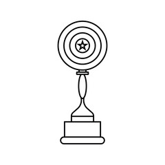 Trophy cup, winner cup, victory cup icon. Reward symbol sign for web and mobile