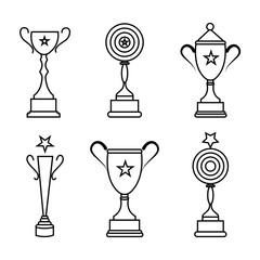 Trophy cup, winner cup, victory cup icon. Reward symbol sign for web and mobile