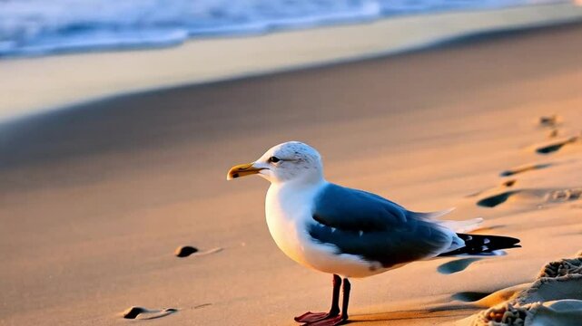 seagull on the beach