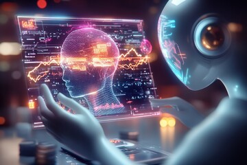 Financial assistant and holographic display.