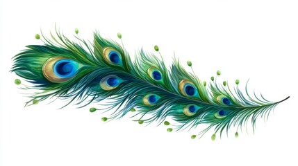 Peacock Feather Illustration