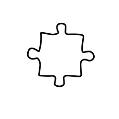 illustration of puzzle vector icon