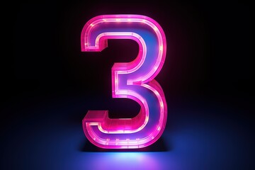 Fototapeta premium Glow number 