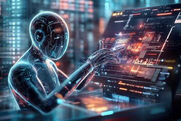 Financial assistant and holographic display.