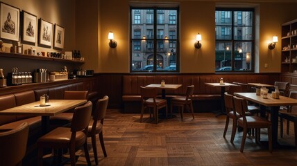 Obraz premium Cozy Cafe Interior