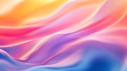 Abstract, colorful background with wavy, blurred lines.