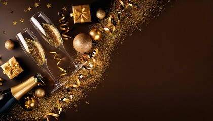 Luxury Party Scene with Sparkling Decorations