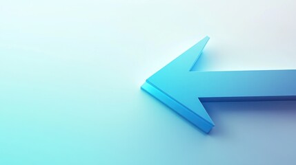 blue arrow pointing left on a gradient background