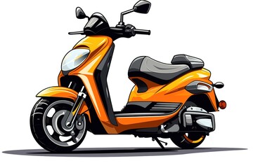 Sport bike enduro or trial close up on a light background with shadow
