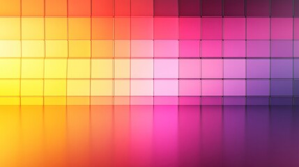Abstract Colorful Cube Gradient Wall Design