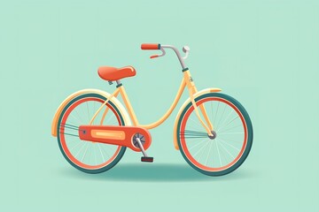 Fototapeta premium retro style bicycle vehicle icon 