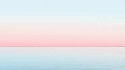 Fototapeta premium Serene Pastel Sky Meets Calm Ocean Water