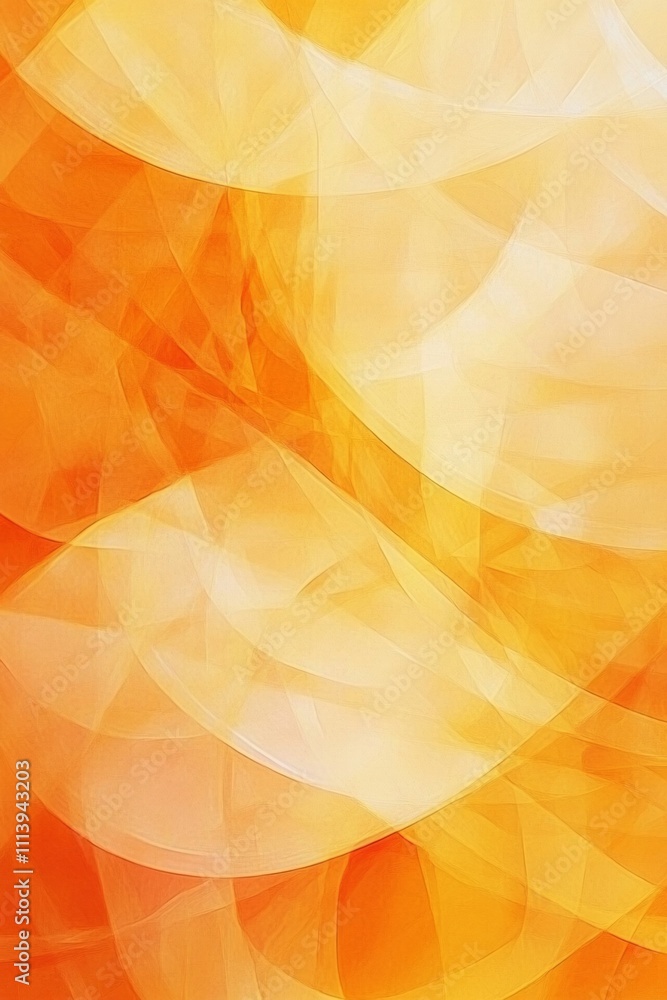 Poster warm orange abstract background with soft waves and gradient pattern for creative design, advertisin