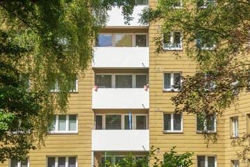 Monotones Wohnhaus, Delmenhorst, Niedersachsen, Deutschland