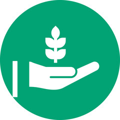 Environment glyph circle icon