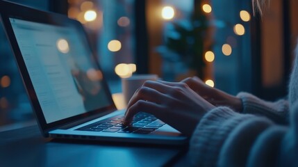 The Laptop and Cozy Evening