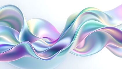 Mesmerizing fluid waves of vibrant chromatic gradients. Abstract digital art composition. abstract wave gradient liquid composition. A vibrant display of flowing pastel hues showcases