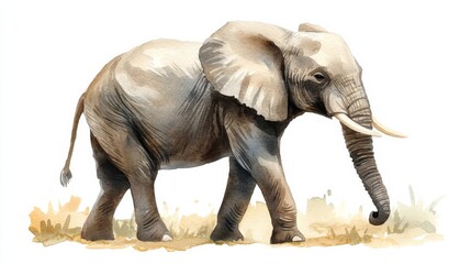 Obraz premium Elephant Watercolor Illustration