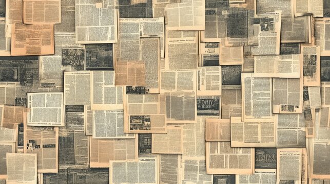 Vintage Newspaper Collage