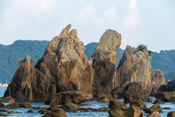 橋杭岩の壮大な風景