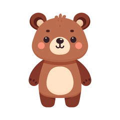 teddy bear cartoon isolated on transparent background