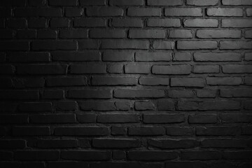 smooth, freshly painted black brick background, clean and minimalist