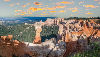 beautiful landscape in Bryce Canyon with magnificent Stone formation