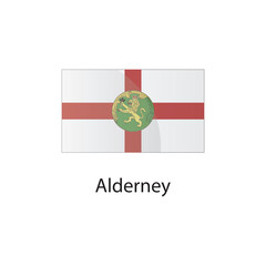 Fototapeta premium Flat square icon of Albania flag. Simple vector illustration.