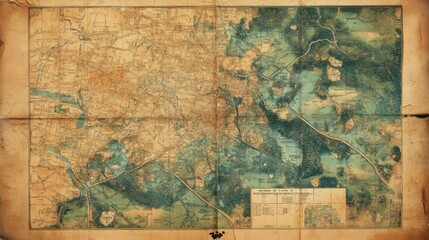 Fototapeta premium Antique Map of Philadelphia