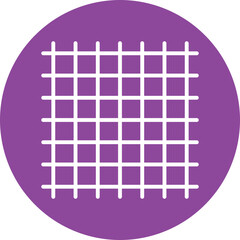 Grid Lines line circle icon