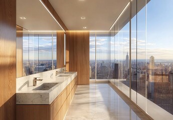 Modern bathroom sink with sleek design, clean aesthetics, and functional elegance for contemporary home and interior decor.