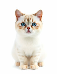 Obraz premium Scottish Fold cat with folded ears