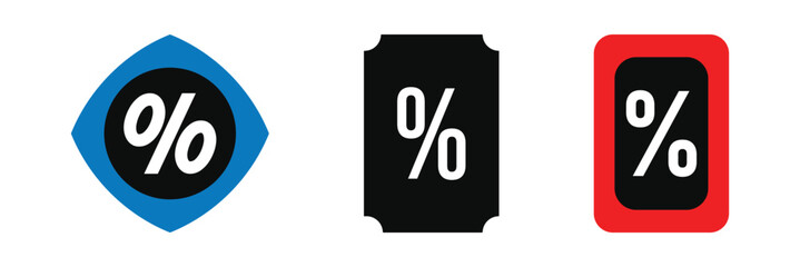 Discount icon. price tag discount icon vector shopping coupon badge for promotion symbol illustration for web and app template design.