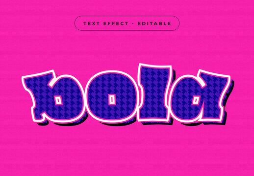 Bold Text Effect Design Template