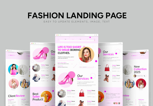 Fashion Landing Page Layout