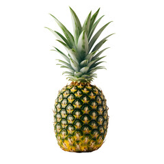 Fototapeta premium Golden Pineapple with Lush Green Crown