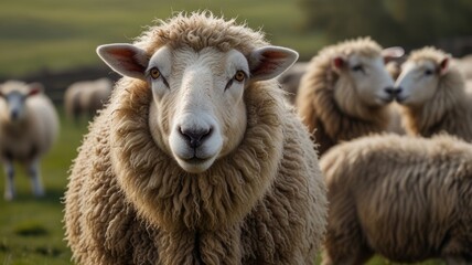 Fototapeta premium Sheep in Pasture
